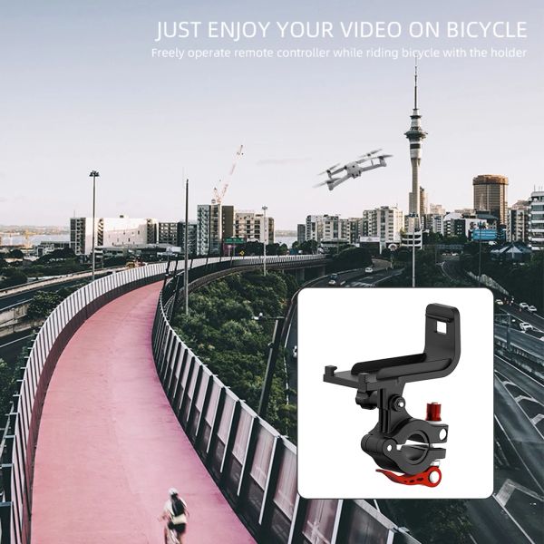 Accessori Elementi di staffa per bici da telecomando drone che giocano a sicurezza ecofrondata per dji mavic aria 2 ciclismo supporto manubrio