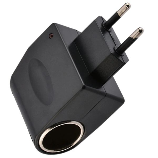 Ac 110v/220v para dc 12v 0,5a 500ma 6w ue eua plug conversor adaptador de isqueiro do carro acessórios automóveis