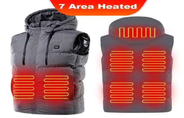 Ebaihui 7 aree a 9 zone riscaldata riscaldata riscaldamento elettrico Abiti caldi vestiti caldi asiatici Uomo per riscaldamento elettrico Bodice caldo9942683