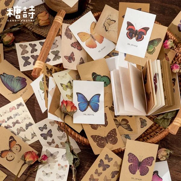 80pcs/Lot Memo Pads Sticky Notes Time Show Paper Junk Journal Scrapbooking Stickers Office School Schreibwarenhandwerk Papier