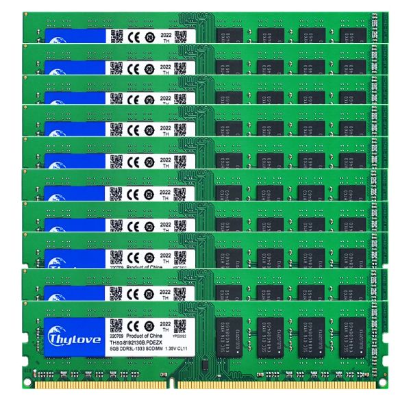 Rams 10pcs 8 ГБ DDR3 RAM 1,5V Desktop Memoria PC3 12800 10600 8500 1866 МГц 1600 МГц 1333 МГц 1066 МГц 240pin udimm память DDR3 Ram