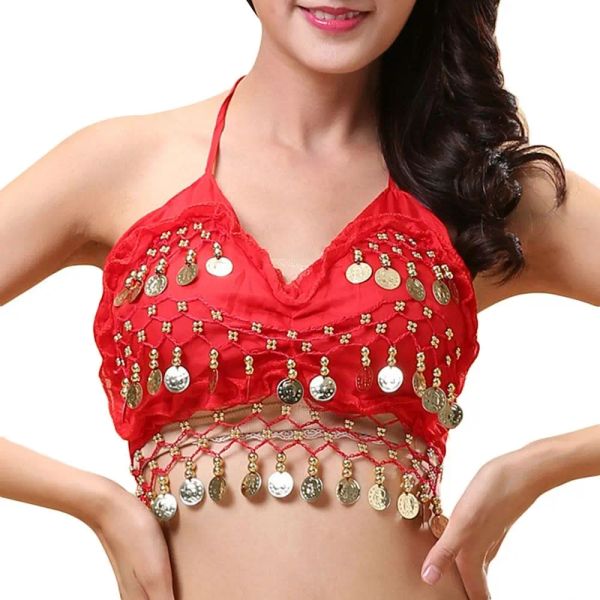 Belly Dance Bra Bra Sequined Top Top Sexy Dancing Costume Festival Club Party Costume