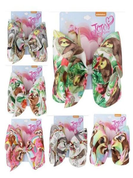 Jojo swia 8inch animali simpatici alberi di fiocchi per ragazze bradili natalizi caupo di capelli con clip accessori per capelli fatti a mano Bowknot 6992941