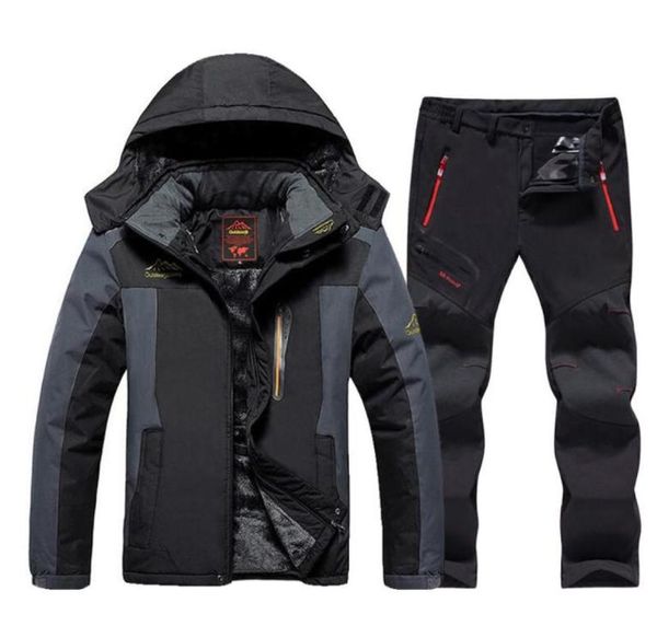 Gacche da sci 2021 Men039s Spauto da sci marchi antivento impermeabile addensato Snow Coat inverno e pantaloni per camicia da snowboard SE7180356