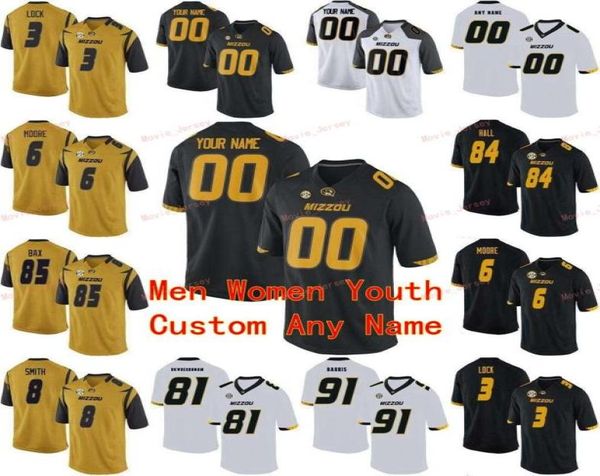 Costume costume 27 Brock Olivo 3 Drew Lock 3 Shawn Robinson 33 Markus Golden Missouri Tigers College Homens Mulheres Jersey Jersey3240464