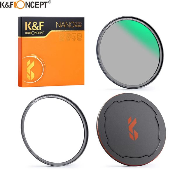 K f Conceito Filtro de câmera Nanox Magnetic HD CPL com lente Captular Circular Polarize Coatings multicamadas 52mm 58mm 62mm 67mm 240327