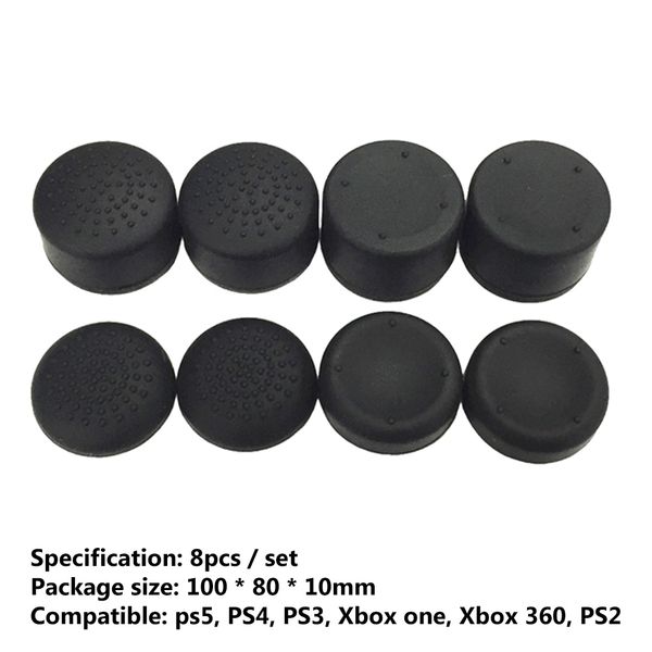 8PCS -Controller Silikon Analog Daumen Stick Grip Cap Joyystick Cover für PS5/PS4/PS3/PS2/Xbox 360/Xbox One Game Accessoires