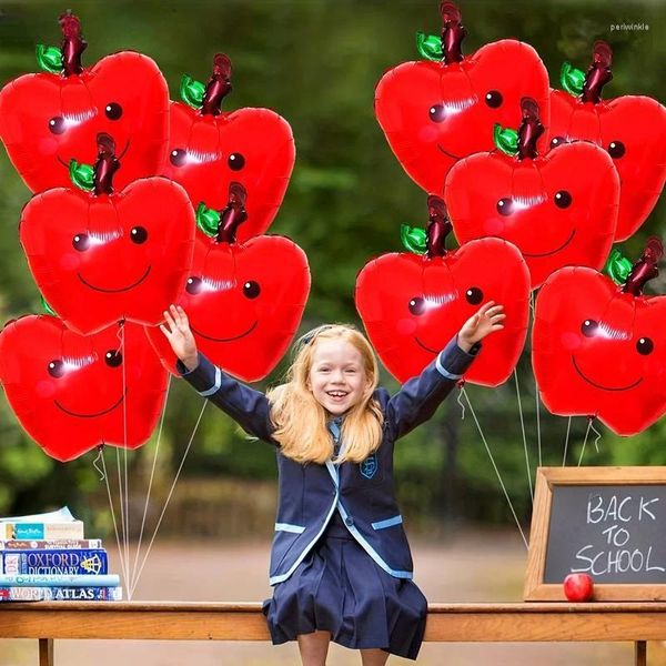 Partydekoration 5pcs Apfelfolie Luftballons Geburtstag Frucht Red Helium Globos Ballon Hallo Sommerdekor Babyparty Dekoration Supplie