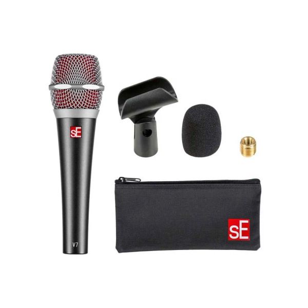 Mikrofonlar SE V7 Kayıtlama Enstrüman Pikap Mikrofonu Canlı aşama performansı ve ev için daha geniş frekans yanıtı
