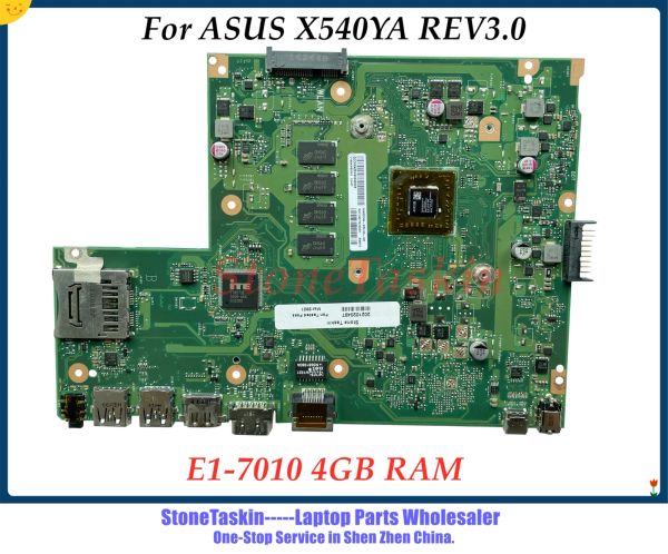 Anakart yüksek kaliteli x540ya rev3.0 anakart ASUS X540YA AMD AMD E17010 4GB RAM% 100 Test Edildi