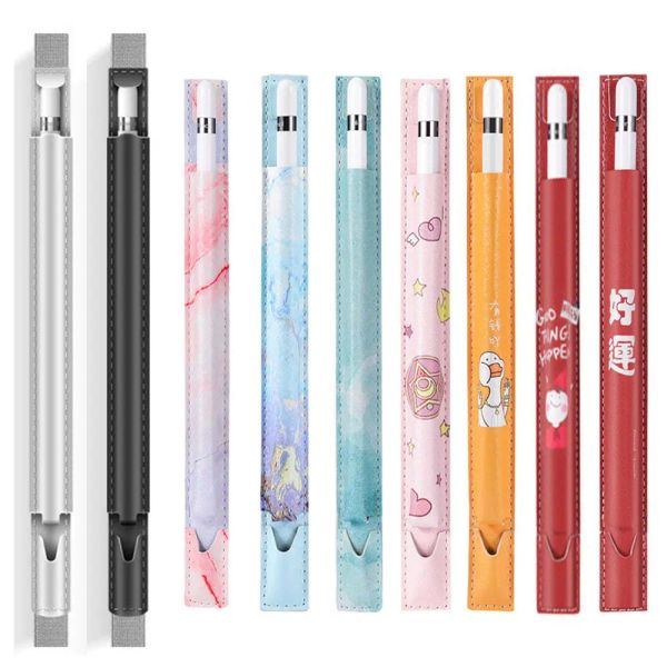 Tragbare Ledertasche für einen Bleistift 1 2 Touchscreen -Stift -Abdeckung Tablet Stifthalter Schutzhülle Schockdichtstilstiftbeutel
