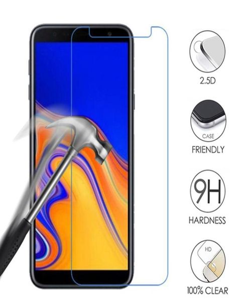 Protetor de tela 3PCS para Samsung Galaxy A7 A8 A6 J4 J8 J6 Plus Compatível de vidro sem temperamento com SAM A50 A51 A71 A70 A5 A9 7433885
