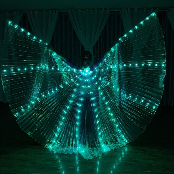 Belly Dance Accessoires 145cm LED Wings Alas Isis Flügel Mutiple -Modus Farbstoptionen für Adault