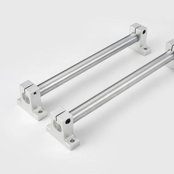 2pcs Rail linear 3D Peças da impressora Cilindro cromado hastes de linear hastes lineares da haste linear L 100 200 300 400 800 CNC WCS