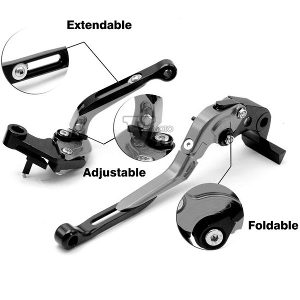 ZZR 600 Leve per le leve del manubrio della frizione freno motociclistica Fine per Kawasaki ZZR600 1990 1991 1992 1992 1993 1994 1995 1995 1996-2004