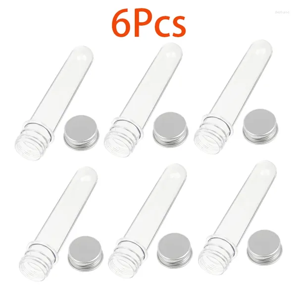 Bottiglie di stoccaggio 6pcs 40 ml RIFIUTBILE TEST TEST TEST TIBI CHILD PET PET