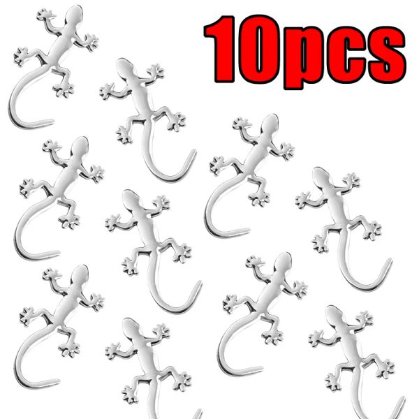 10pcs 3D Sticker Gecko Kertenkele Araba Sticks Motosiklet Çıkartma Su Geçirmez Yansıtıcı Çıkartmalar Araba Stil Aksesuarları Stickers