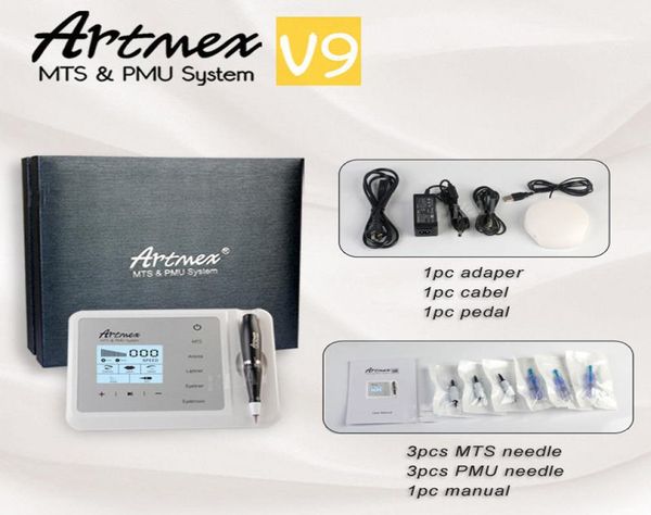 Artmex V9 Microblading Digital PMU MTS MAPACA PERMANENTE TATAPO MACHINE MICRO BLADING PENA EMENHANTE DO EYELINER Lips Micropigmentation3874717