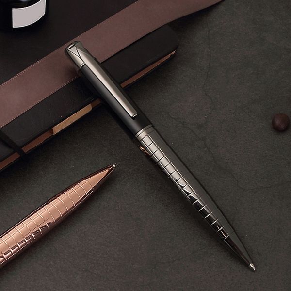 QX2B Luxury Retrattile Ballpoint Pen Penna Signaggio Black Ink Pint 1,0mm Punto per Ufficio Executive Professional Domenne presente