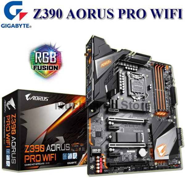 Madri LGA 1151 Gigabyte Z390 Aorus Pro WiFi Motherboard I9/I7/I5/I3 DDR4 64GB PCIE 3.0 M.2 SATA III Desktop Z390 Nuova scheda Mainboard 1151
