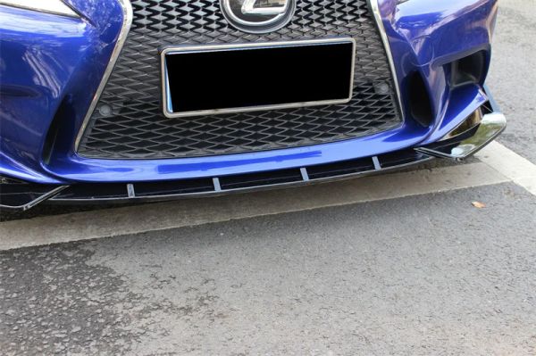 Für Lexus IS250 IS350 IS300 F Sport 2014-2016 Auto vordere Stoßfänger unter dem unteren Kinn Lip Spoiler Side Splits Body Kits Guards Deflector