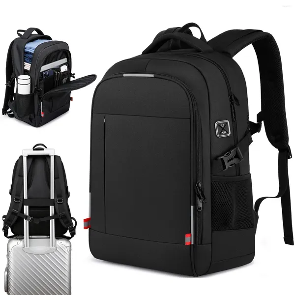 Schulbeutel Herren 16-Zoll-Laptop-Beutel Casual Travel Rucksack Ultra-Licht wasserdichte leuchtende multifunktionale Schüler