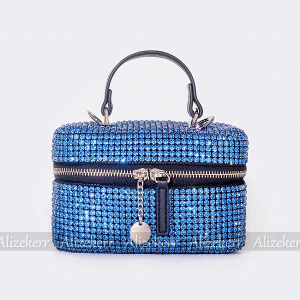 Diamond Box Evening Clutch Bags 2022 Neues luxuriöses koreanische süße Kette glänzender Strass -Schulter -Cross -Body -Tasche Hochzeit Hochqualität