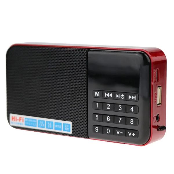 Radio tragbares kleines FM -Digital -Display Radio mit Bluetooth- und USB/TF -Funktion