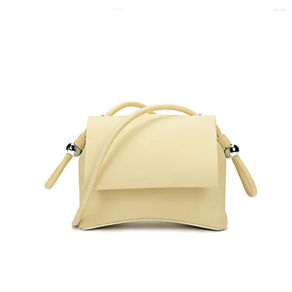 Omuz Çantaları Crossbody Bag Mini Bolso Cuero Sevimli Düz Renk Küçük Pu Deri