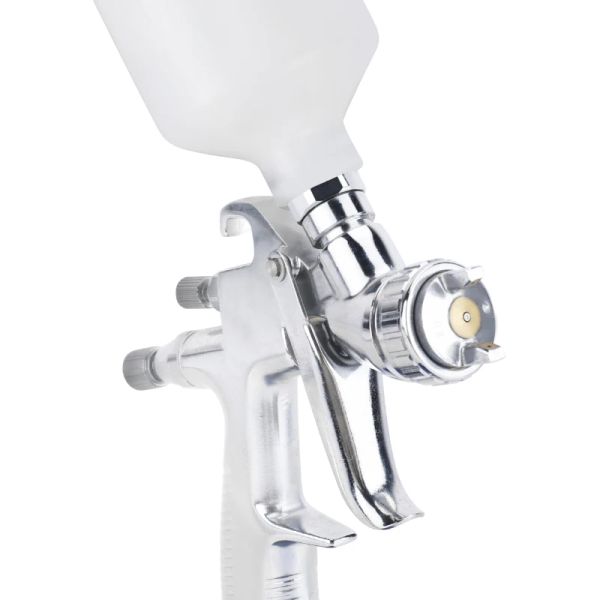 Rongpeng LVLP Touch Up Spray Gun R100 125CC PE Cup Pneumatic Gravity Feed Mini Paint