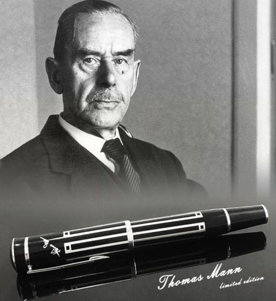 Pure Pearl Gel Stifte für den großartigen Schriftsteller Thomas Mann Luxus Black und Silber Muster Roller Ball Stift Schreiben glattes Geschenk Plus2225326