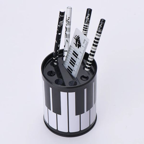 Musik Briefpapier Klavier Keyboard Ich liebe Musik Note Piggy Bank Teacher Geschenk Note Stifthalter Bleistifthalter PENIGER ORGANISION PENIGER