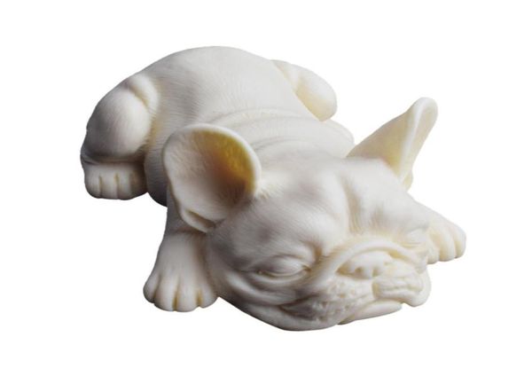 3D Sevimli Güzel Köpekler Köpek Kek Küfü Bulldog Dondurma Silikon Pişirme Gumpaste Araçları Kek Dekorasyonu için Tatlı Kalıplar K699 210223787704