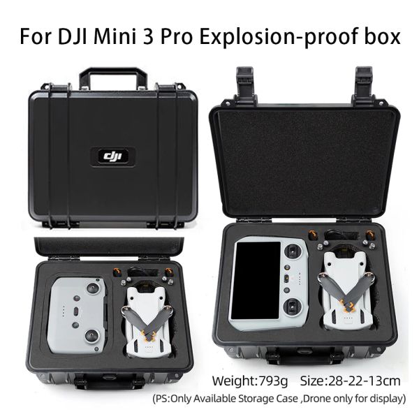 Аксессуары для DJI Mini 3 Pro Case Case Portable Suitcase Hard Case Behiprosionprobing Box для аксессуаров DJI RC Controller