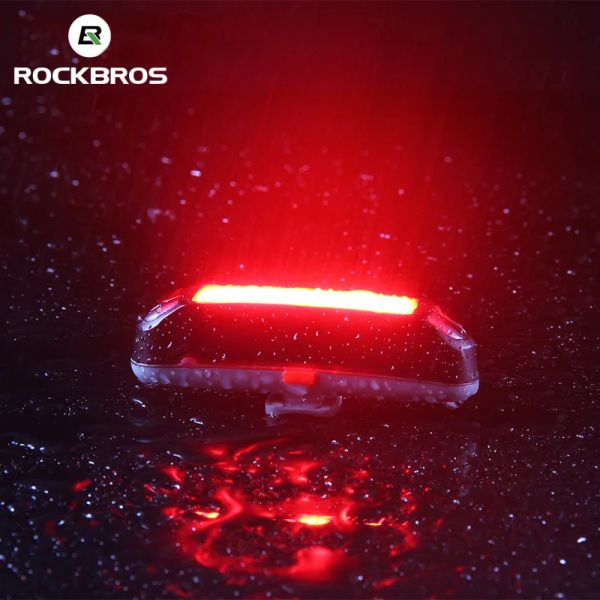 Rockbros mtb bisiklet arka tüp ışık su geçirmez bisiklet ışığı 30 LED 3 mod döngü kuyruğu ışığı güvenli uyarı lambası usb şarj edilebilir