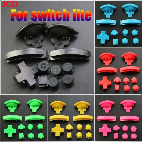 JCD 1Sets Pulsanti colorati Full Set Set Sostituzione Abxy D Keys Pulsanti per Switch Lite Controller L R ZL ZR Pulsante Trigger