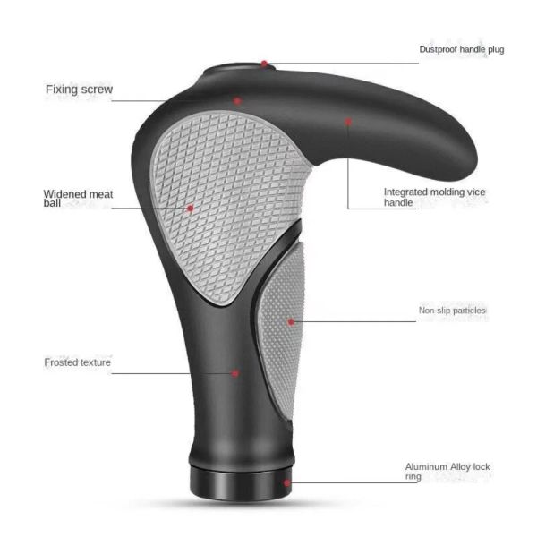 TPR Bicycle Grip Новый красный синий черный двусторонний запертый горный велосипед