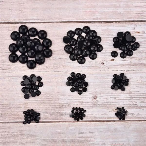 100 pcs 3-12mm schwarze Plastiksicherheitsaugen für Bärenpuppen Tierpuppen DIY-Kleidungsstück Crafts Kinder Kinder Spielzeug Augen Accessoires