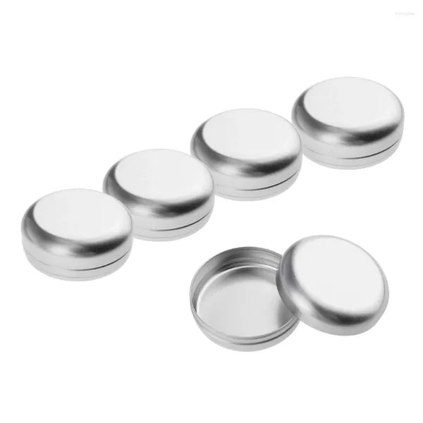 Speicherflaschen 5pcs leer Zinnhülle für Lotion Barseife Haarwachs Hautfeuchtigkeits Aluminium Aluminium