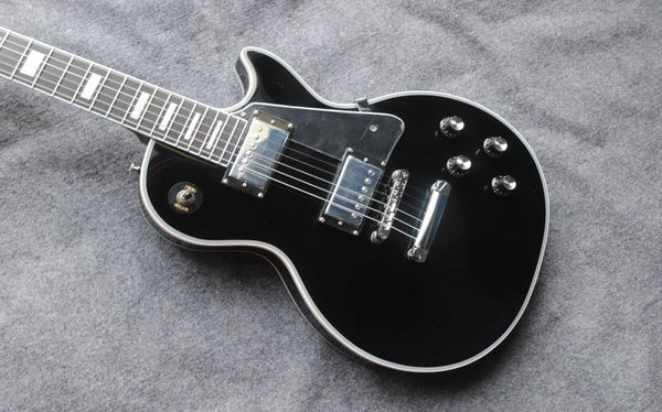 Black LP Custom Classical 1960s Versão Guitarra Gold Hardware Gold Factory Produto Guitars8010209