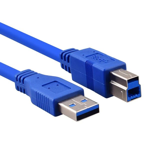 Cabo de impressora USB3.0 USB 3.0 Um homem AM para USB 3.0 B Tipo masculino BM USB3.0 Cable1.5m Linha de impressão de linha de dados