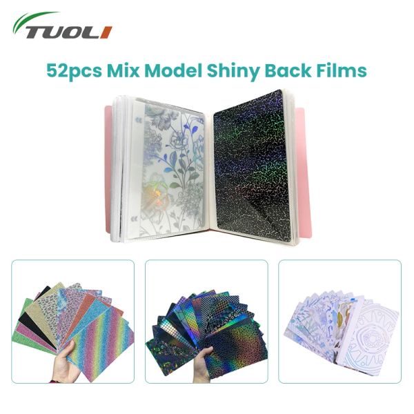 Tuoli 50pcs UV 3d álbum Conjunto de adesivo de capa para trás personalize o filme de filme de proteção de filme de proteção de filme de proteção contra o filme de proteção contra o filme traseiro