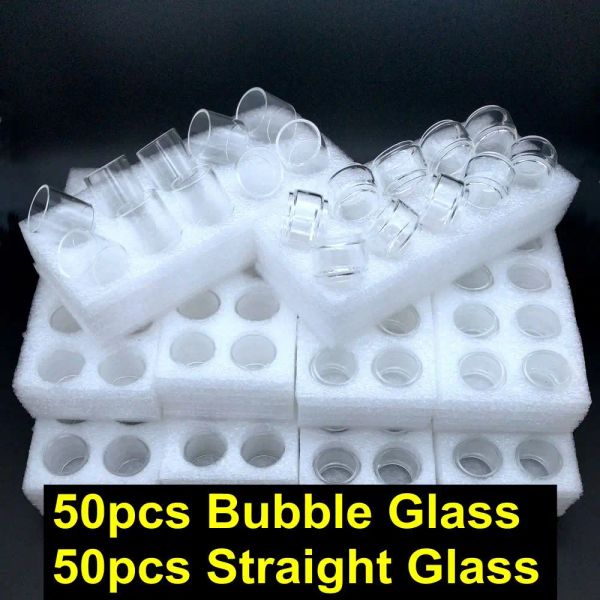 100 pcs Glas für Sky Solo / Plus Zeus x Mesh Subohm Bubble Glass Kylin Mini V2 Gerade Ersatz