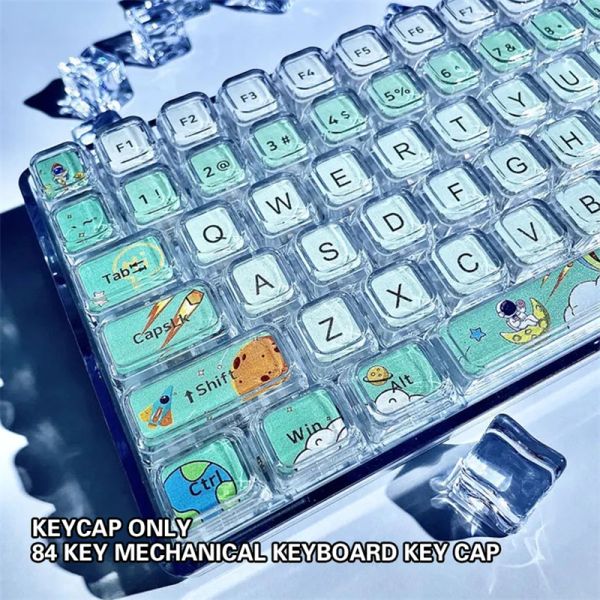 Accessori KeyCap tastiera meccanica XDA Keycap retroillumina set 84 tasti ABS KIT tastiera meccanica Meccanica Ergonomico e adorabili keycaps