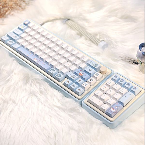 Accessoires PBT Key Caps Cute Shark Theme Personalisierte Schlüsselkappe 131Keys Customized DIY -Schlüsselkapitelle Kit Englisch für mechanische Tastatur