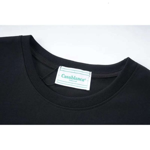NEUE LTALY STYLE MENS HIRTS MODEMARKE THIRT Women Designer T -Shirts Luxe T -Shirt Casablanca Kleidung Unisex Tops Tees Shirt Sommer Crew Hals Kurzarm