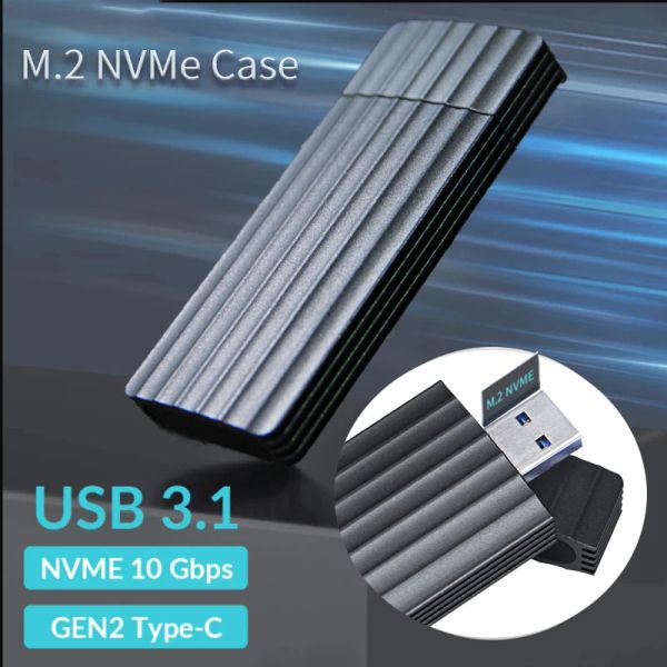 Портативный корпус M.2 SSD 2242 2230 Корпус USB ART MINI MINI SIZES 10 Гбит / с GEN 2 PCIE HARD DISK Внешний для NVME SSD -коробки для SN740 530