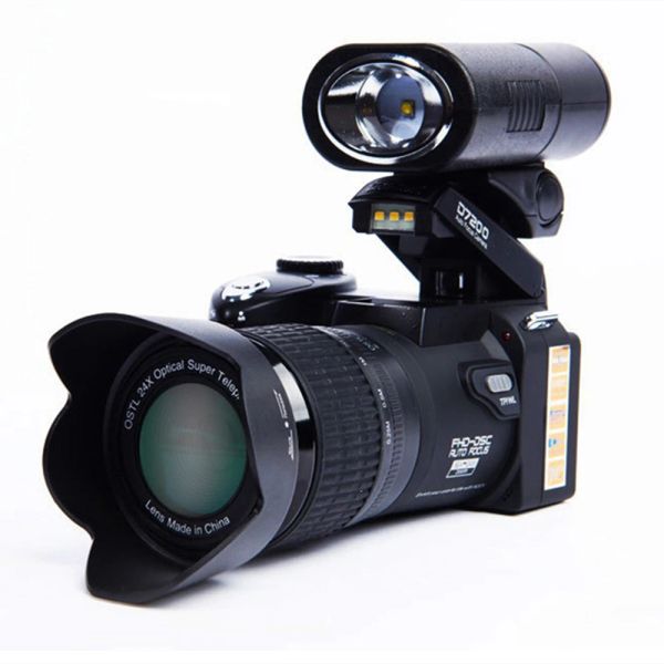 Accessori ad angolo largo fotocamere DSLR digitali per fotografia teleobiettivo 24x zoom ottico 1080p video registratore automatico fotogramma fotografico