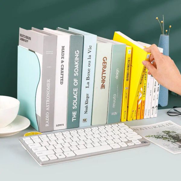 Titular de livros úteis Livro de aço retrátil Stand confortável Surface BookEnd