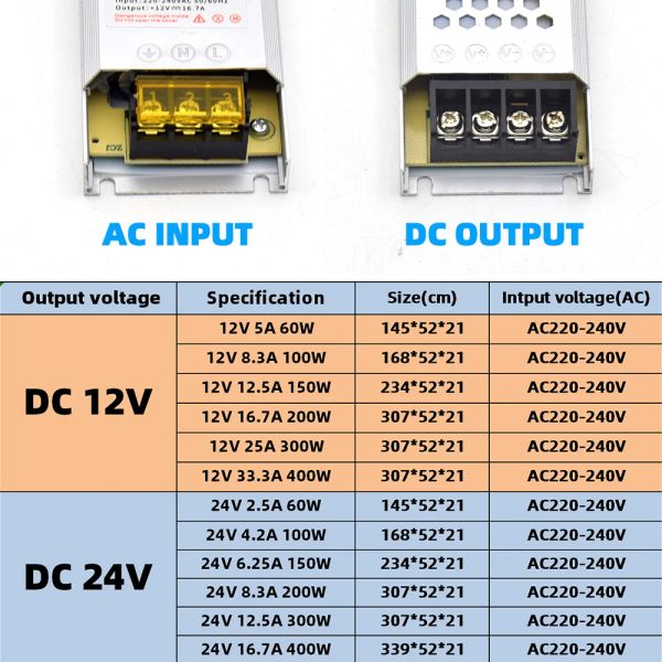 Skmainpw напряжение преобразователь 220V 12 В 60 Вт 100 Вт 150 Вт 200 Вт 300 Вт 400 Вт Трансформатор 220 В до 12 В 24 В 24 В